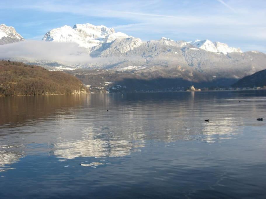 Appartement T3 Classe Trois Etoiles Au Calme De Plain-Pied Au Centre Doussard Avec Vue Sur Montagne, Lac Annecy A Proximite Luaran gambar