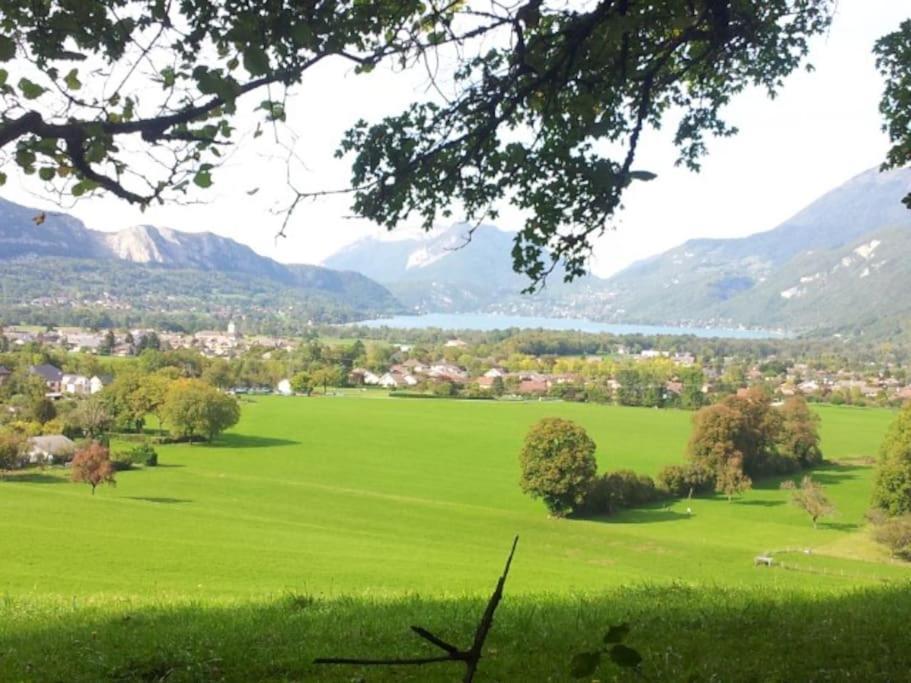 Appartement T3 Classe Trois Etoiles Au Calme De Plain-Pied Au Centre Doussard Avec Vue Sur Montagne, Lac Annecy A Proximite Luaran gambar