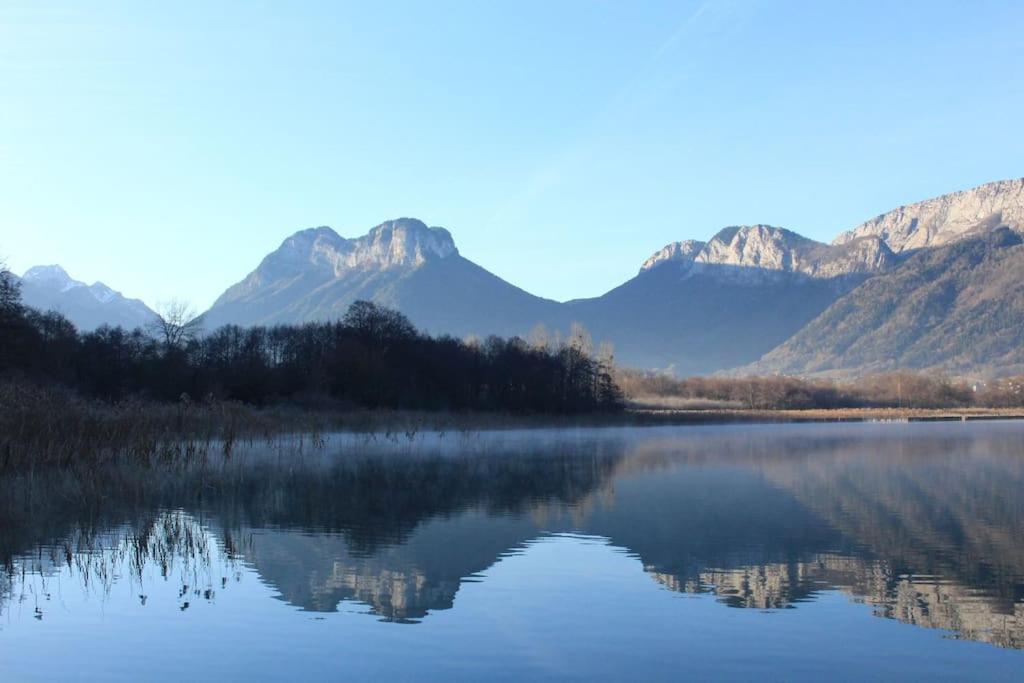 Appartement T3 Classe Trois Etoiles Au Calme De Plain-Pied Au Centre Doussard Avec Vue Sur Montagne, Lac Annecy A Proximite Luaran gambar